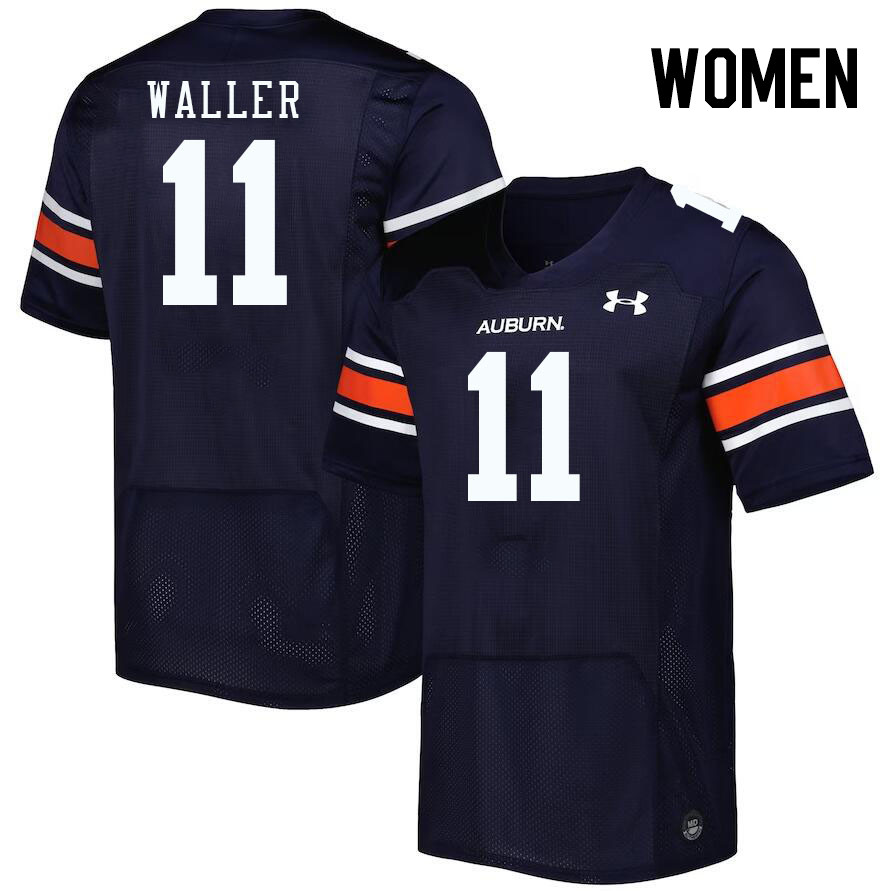 Women #11 Jamonta Waller Auburn Tigers College Football Jerseys Stitched-Navy